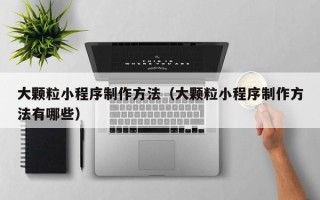 临沂大颗粒小程序制作方法（大颗粒小程序制作方法有哪些）